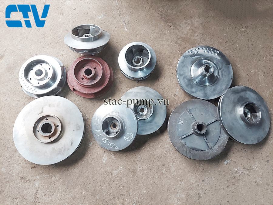 Cung cấp cánh máy bơm ly tâm, Gia công cánh máy bơm nước theo yêu cầu bằng Gang, Đồng, Inox