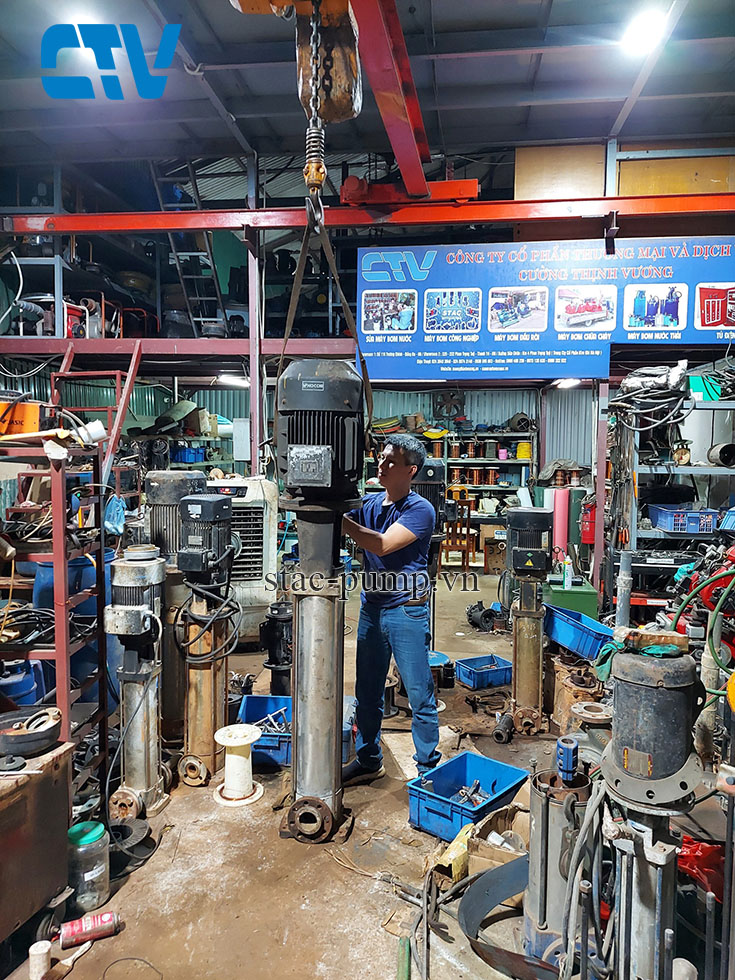 Dịch vụ sửa chữa, bảo dưỡng máy bơm trục đứng uy tín, chất lượng
