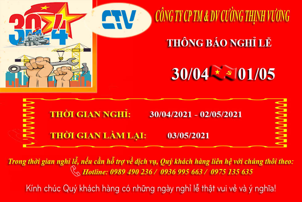 LỊCH NGHỈ LỄ GIẢI PHÓNG MIỀN NAM 30/04 VÀ QUỐC TẾ LAO ĐỘNG 01/05